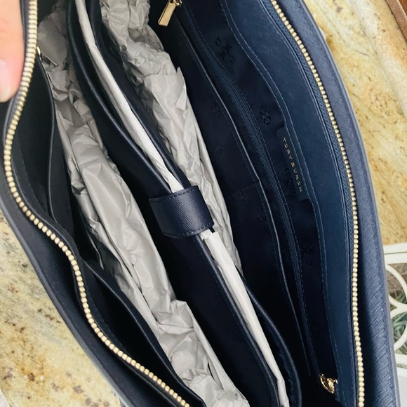 New💙 Tory Burch Emerson top zipper tote & matching wallet - Picture 5 of 12
